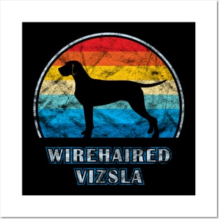 Wirehaired Vizsla Vintage Design Dog Posters and Art